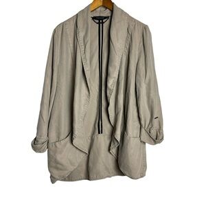 Tahari Open Front Beige Blazer jacket